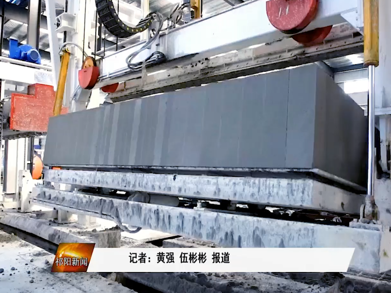 湖南金康新型材料有限公司-新建了一條年產30萬立方蒸壓加氣混凝土砌塊生產線